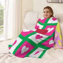 Charger l'image dans la galerie, Peignoir de nuit unisexe à manches longues en peluche confortable LYQ129 personnalisée avec prénom motif texte (conception multi-images)