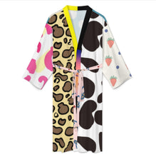 Charger l'image dans la galerie, Peignoir homme LM003 peignoir de pyjama fin et confortable personnalisée avec prénom motif texte (conception multi-images)