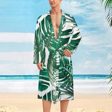 Charger l'image dans la galerie, Peignoir pour hommes LM003 adapté à la salle de bain au salon à la chambre à coucher personnalisé avec photo texte prénom (conception une image)