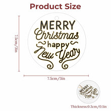 Charger l'image dans la galerie, Pendentif décoratif en acrylique pour sapin de Noël plusieurs styles disponibles (forme circulaire, amour, Noël) personnalisé avec photo texte prénom