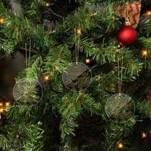 Charger l'image dans la galerie, Pendentif décoratif en acrylique pour sapin de Noël plusieurs styles disponibles (forme circulaire, amour, Noël) personnalisé avec photo texte prénom