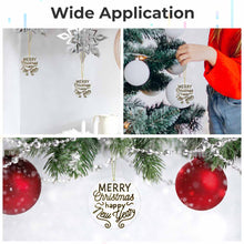 Charger l'image dans la galerie, Pendentif décoratif en acrylique pour sapin de Noël plusieurs styles disponibles (forme circulaire, amour, Noël) personnalisé avec photo texte prénom