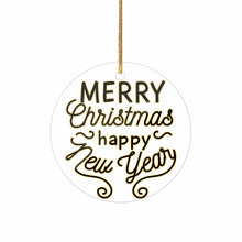 Charger l'image dans la galerie, Pendentif décoratif en acrylique pour sapin de Noël plusieurs styles disponibles (forme circulaire, amour, Noël) personnalisé avec photo texte prénom