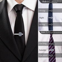 Charger l'image dans la galerie, Pinces à cravate (lot de 2 avec différents motifs) personnalisée avec prénom motif texte