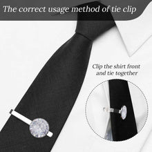 Charger l'image dans la galerie, Pinces à cravate une paire avec le même motif personnalisé avec photo texte prénom