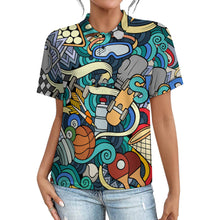 Charger l'image dans la galerie, Polo femme à épaules droites et patte de boutonnage LTPL22 personnalisé avec photo texte prénom (conception une image)