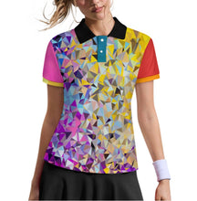 Charger l'image dans la galerie, Polo femme deux boutons MWL637 personnalisée avec prénom motif texte (conception multi-images)