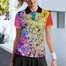 Charger l'image dans la galerie, Polo femme deux boutons MWL637 personnalisée avec prénom motif texte (conception multi-images)