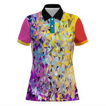 Charger l'image dans la galerie, Polo femme deux boutons MWL637 personnalisée avec prénom motif texte (conception multi-images)