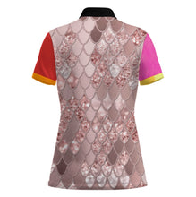 Charger l'image dans la galerie, Polo femme deux boutons MWL637 personnalisée avec prénom motif texte (conception multi-images)