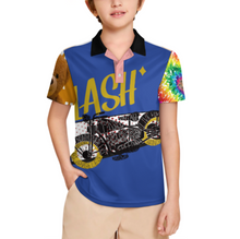 Charger l'image dans la galerie, Polo à manches courtes Petits Garçons 3-16 ans J62T personnalisée avec prénom motif texte (conception multi-images)