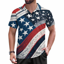 Charger l'image dans la galerie, Polos à manches courtes pour hommes TXLD personnalisé avec photo texte prénom (conception une image)