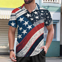 Charger l'image dans la galerie, Polos à manches courtes pour hommes TXLD personnalisé avec photo texte prénom (conception une image)