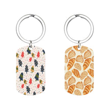 Charger l'image dans la galerie, Porte-clés en métal et plaques d'identité pour chien avec une image différente sur les deux côtés personnalisée avec prénom motif texte