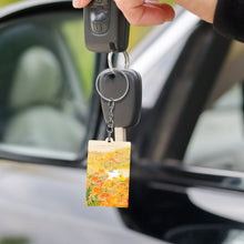 Charger l'image dans la galerie, Porte-clés en acrylique transparent (impression recto) personnalisé avec photo texte prénom