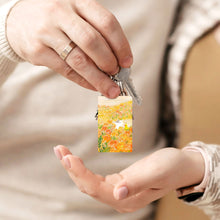 Charger l'image dans la galerie, Porte-clés en acrylique transparent (impression recto) personnalisé avec photo texte prénom