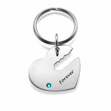 Charger l'image dans la galerie, Porte-clés pour couple K0001 personnalisé avec photo texte prénom