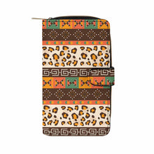 Charger l'image dans la galerie, Portefeuille à deux volets en cuir pour femmes et hommes personnalisé avec photo texte prénom