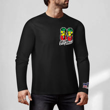 Charger l'image dans la galerie, Pull pour homme 100 % coton imprimé sur la poitrine et les poignets chemise à manches longues de différentes couleurs personnalisée avec prénom motif texte