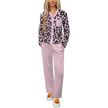 Charger l'image dans la galerie, Pyjama femme manches longues col V B99TZ personnalisé avec photo texte prénom (conception une image)