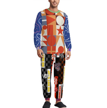 Charger l'image dans la galerie, Pyjama homme 2 pièces col rond manches longues LM094 personnalisée avec prénom motif texte (conception multi-images)