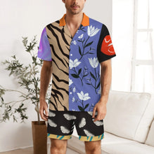 Charger l'image dans la galerie, Pyjama homme 2 pièces manches courtes LM135 personnalisée avec prénom motif texte (conception multi-images)