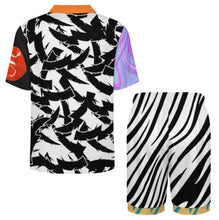 Charger l'image dans la galerie, Pyjama homme 2 pièces manches courtes LM135 personnalisée avec prénom motif texte (conception multi-images)