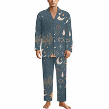 Charger l'image dans la galerie, Pyjama homme LM092 à manches longues 2 pièces personnalisé avec photo texte prénom (conception une image)
