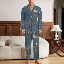 Charger l'image dans la galerie, Pyjama homme LM092 à manches longues 2 pièces personnalisé avec photo texte prénom (conception une image)