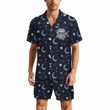 Charger l'image dans la galerie, Pyjama homme manches courtes 2 pièces LM135 personnalisé avec photo texte prénom (conception une image)