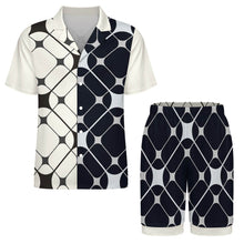 Charger l'image dans la galerie, Pyjama homme manches courtes en soie glacée LM135 personnalisé avec photo texte prénom (conception une image)