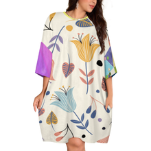 Charger l'image dans la galerie, Pyjama t-shirt en peluche pour femme grandes tailles LM475 personnalisée avec prénom motif texte (conception multi-images)