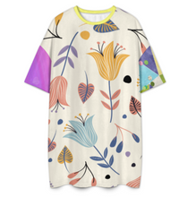 Charger l'image dans la galerie, Pyjama t-shirt en peluche pour femme grandes tailles LM475 personnalisée avec prénom motif texte (conception multi-images)