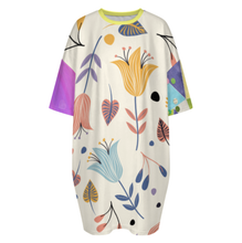 Charger l'image dans la galerie, Pyjama t-shirt en peluche pour femme grandes tailles LM475 personnalisée avec prénom motif texte (conception multi-images)