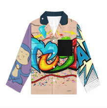 Charger l'image dans la galerie, Pyjama enfant manches longues SDS059 ensemble de nuit deux pièces personnalisée avec prénom motif texte (conception multi-images)