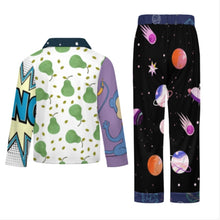 Charger l'image dans la galerie, Pyjama enfant manches longues SDS059 ensemble de nuit deux pièces personnalisée avec prénom motif texte (conception multi-images)