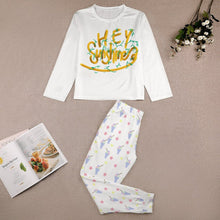 Charger l'image dans la galerie, Pyjama chemise de nuit fille enfant deux pièce JTZ- personnalisé avec photo motif logo texte (impression des multi-images)