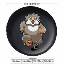 Charger l'image dans la galerie, Housse de pneu en cuir personnalisée avec photo texte logo