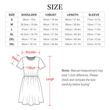 Charger l'image dans la galerie, Robe à manches courtes pour femme LM414 personnalisée avec prénom motif texte