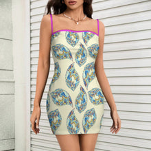 Charger l'image dans la galerie, Robe bustier bustier femme LM450 personnalisée avec prénom motif texte (conception multi-images)