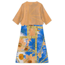 Charger l'image dans la galerie, Robe col V 2 pièces pour femme (robe sans manches + manteau châle) A77Q personnalisé avec photo texte prénom (conception une image)