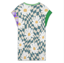 Charger l'image dans la galerie, Robe d'été à manches courtes et col ras du cou pour femme LYQ116 personnalisée avec prénom motif texte (conception multi-images)