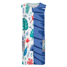 Charger l'image dans la galerie, Robe gilet femme LM456 avec 2 grandes poches personnalisée avec prénom motif texte (conception multi-images)