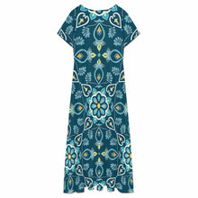 Charger l'image dans la galerie, Robe longue d'été col V femme A83Q personnalisé avec photo texte prénom