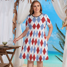 Charger l'image dans la galerie, Robe chemise femme grandes tailles NZ034 personnalisée avec texte motif photo (conception multi-images)