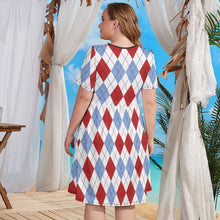 Charger l'image dans la galerie, Robe chemise femme grandes tailles NZ034 personnalisée avec texte motif photo (conception multi-images)