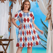 Charger l'image dans la galerie, Robe chemise femme grandes tailles NZ034 personnalisée avec texte motif photo (conception multi-images)