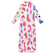 Charger l'image dans la galerie, Robe chemise longue manches longues femme B9S personnalisée avec prénom motif texte (conception multi-images)