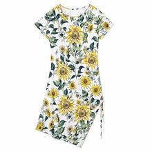 Charger l'image dans la galerie, Robe d'été midi robe de plage fendue A44Q personnalisé avec photo texte prénom (conception une image)