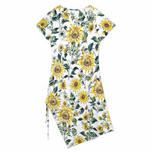 Charger l'image dans la galerie, Robe d'été midi robe de plage fendue A44Q personnalisé avec photo texte prénom (conception une image)